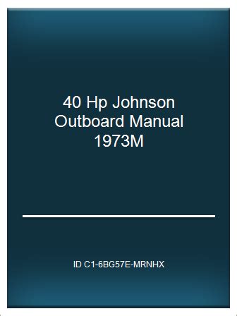 40 hp johnson outboard manual 1973m. - Takeuchi tb1140 hydraulic excavator parts manual sn 51400005 and up.