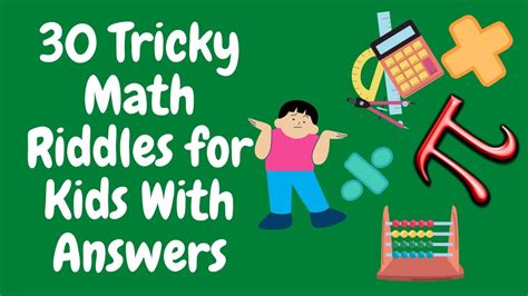 40 Math Riddles For Kids With Answers Easy A Math Riddle - A Math Riddle