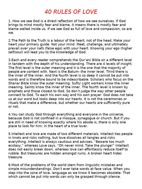 40 Rules Of Love Pdf