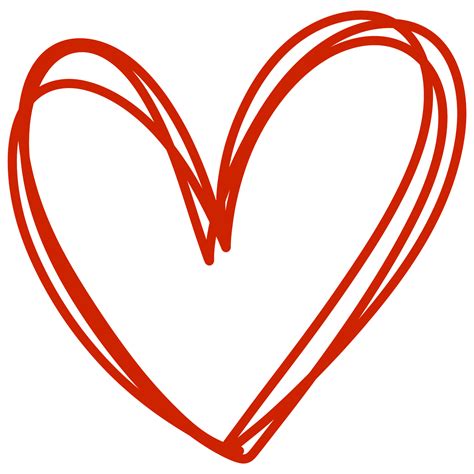 40 transparent png of heart doodle - NicePNG