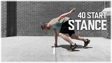 40 Yard Dash Start Position