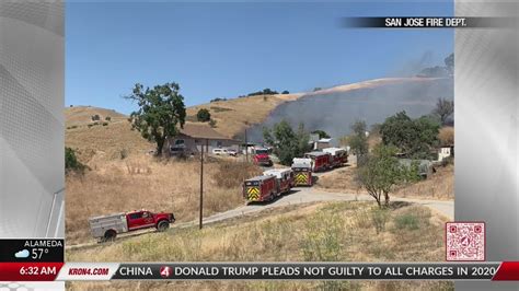 40-acre fire threatening structures in South Bay