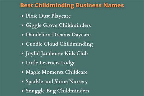 400 Cool Childminding Business Names Ideas - Worth Start