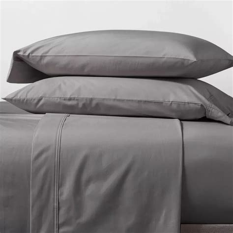 400 Thread Count Solid Performance Sheet Set Threshold in 2022