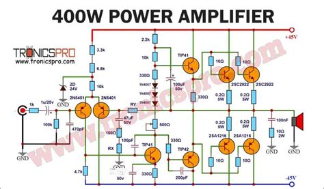 400 W Amplifier Circuit