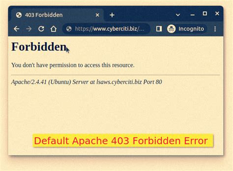 403 forbidden apache php