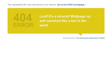 404: error not found imdb