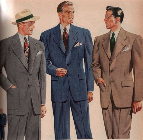 40s fashion men. 1940s Fashion For Men & Boys. Men’s fashion got a whole lot more warlike in the 1940s. Military clothing was everywhere. But at the office, the suits were becoming sleeker, more thinly cut and more expensive. We will be adding a whole lot more info in the coming months. Please pardon our dust while we get settled! 
