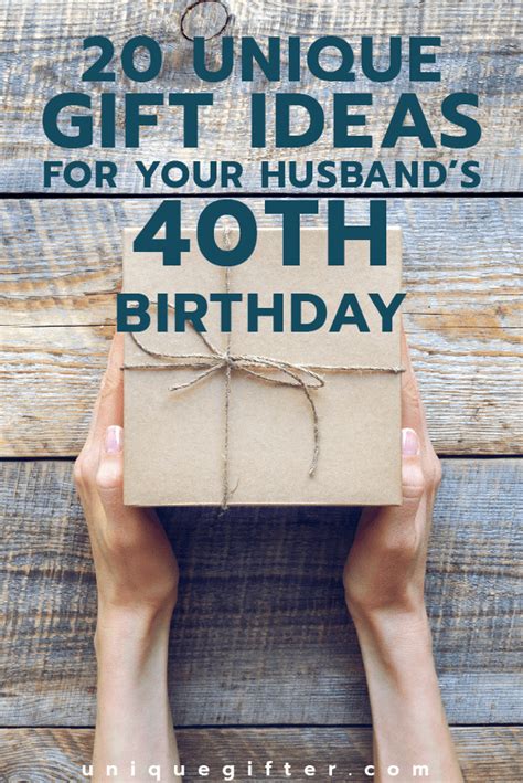 40th Birthday Gifts For Husband