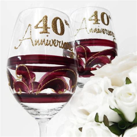40th Wedding Anniversary Gifts Traditiona