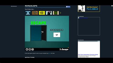 40x Escape Walkthrough Cool Math Games