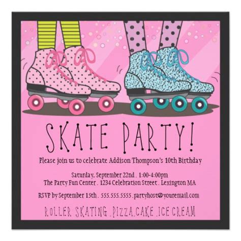 41+ Best Skate Party Invitation Wording Ideas - TheBrandBoy