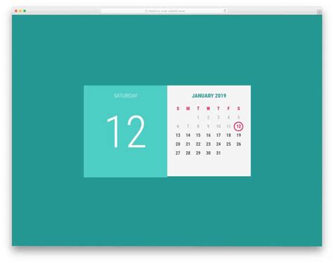 41 HTML Calendar Designs To Easily Organize Goals & Events 2021