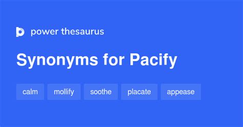 41 Nouns for Pacify - Power Thesaurus