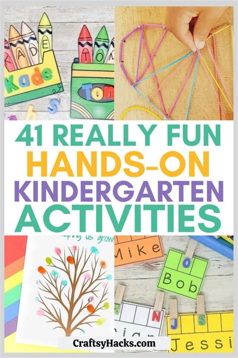 41 Fun Hands On Kindergarten Activities Craftsy Hacks Kindergarten Activity - Kindergarten Activity