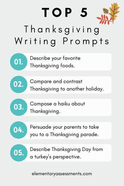 41 Thanksgiving Writing Prompts Fun Ideas To Write Thanksgiving Creative Writing Prompts - Thanksgiving Creative Writing Prompts