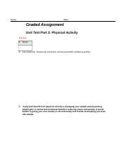 412 Unit Test Physical Activity Part 1