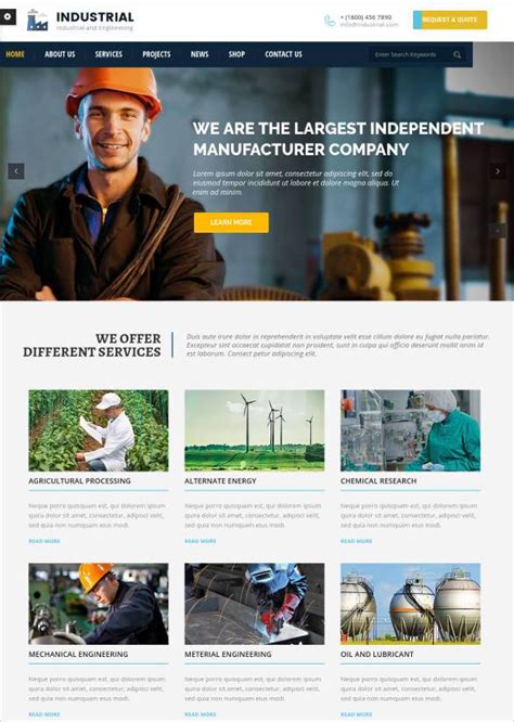 42+ Engineering Website Themes & Templates - Free Templates