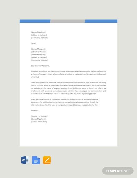 42+ Formal Application Letter Template Free & Premium Templates