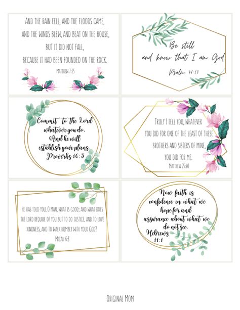 42 Free Scripture Cards for Teachers to Encourage & Inspire During a