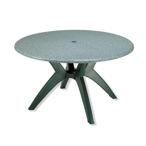 42 Inch Round Melamine Table Top with Resin Pedestal Base