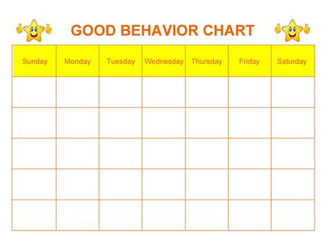 42 Printable Behavior Chart Templates [for Kids] ᐅ TemplateLab