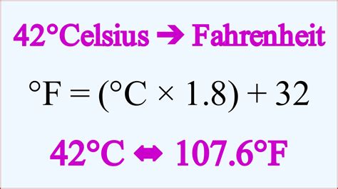 42 Fahrenheit To Celsius