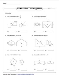 42 finding scale factor worksheet Worksheet For Fun
