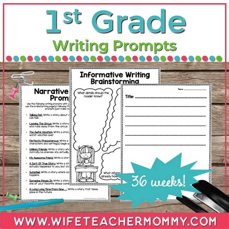 42 First Grade Writing Prompts Teacher X27 S First Grade Writing Prompts - First Grade Writing Prompts