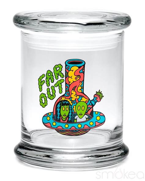 420 Science Glass Pop Top Storage Jar– SMOKEA®