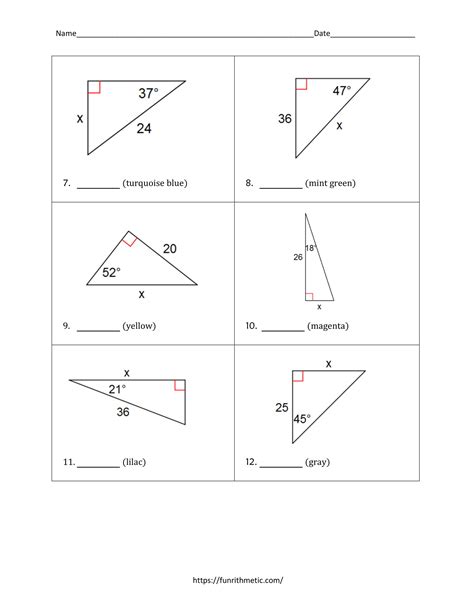 43 Solve Right Triangles Worksheet Worksheet Resource