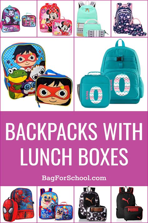 43 Unique Backpacks With Lunch Boxes (Girls and Boys) - School …