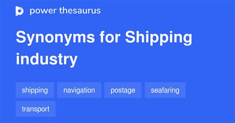 43 Words and Phrases for Shipping Company - Power Thesaurus