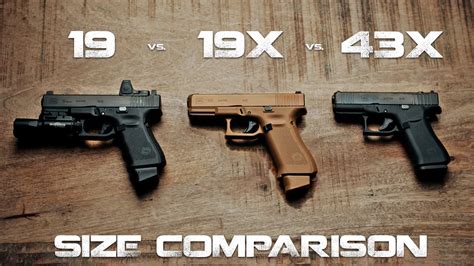 43x vs 19. The Glock 43x is a hybrid between the newly released Glock 48 and the smallest 9mm pistol offered by Glock, the Glock 43. The G43X, along with the G48, is one of Glock’s new “slimline” pistols designed for concealed carry. ... There’s only one other “X” Glock model (so far) and it is a cross between the Glock 19 and the Glock 17. 