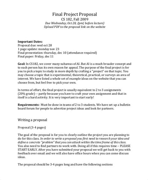 44+ Project Proposal Examples PDF, Word, Pages