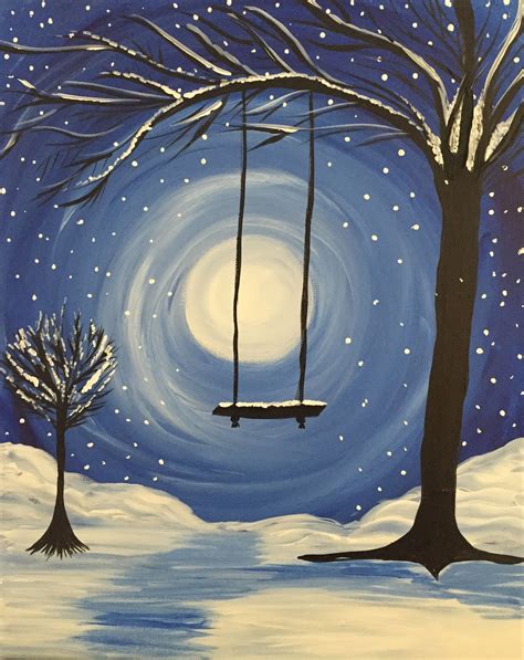 44 Best winter scenes to paint ideas - Pinterest