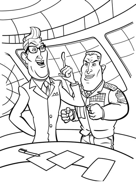 44 Monsters vs Aliens Coloring Pages