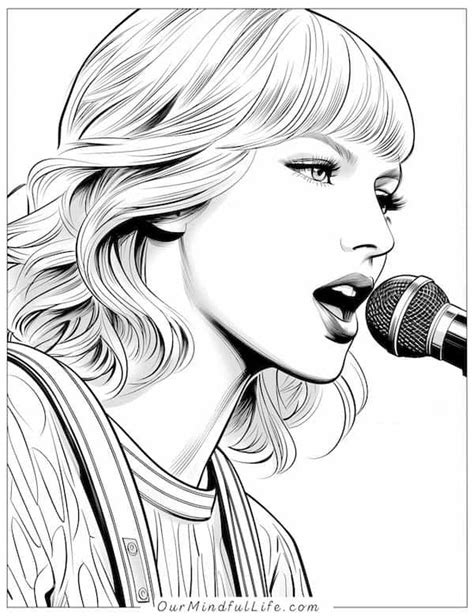 44 Taylor Swift Coloring Pages