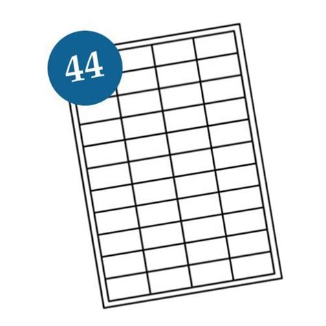 44 Up Label Template