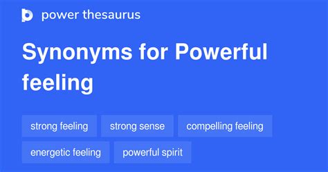 44 Words and Phrases for How You Feeling - Power Thesaurus