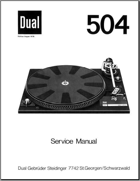 Read Online 44 19Mb Download Dual 504 Turntable Service Manuals 