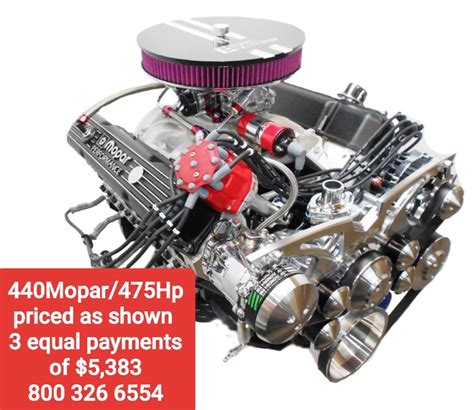 440 Mopar 475 HP Engine Factory Official Site