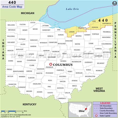 440 area code in ohio