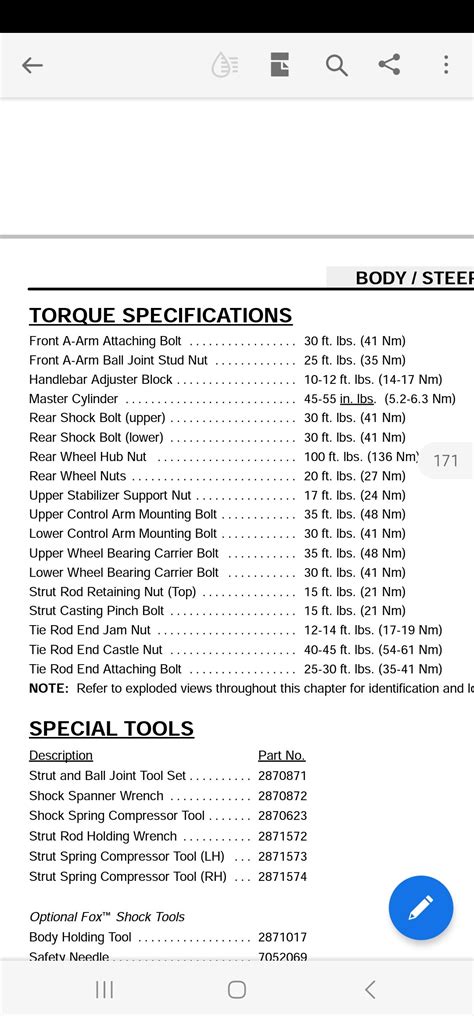 440 Polaris Engine Torque Specs