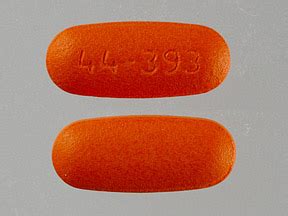 Pill with imprint 44 393 is Orange, Capsule-shape and has been identified as Ibuprofen 200 mg. It is supplied by LNK International Inc.. 