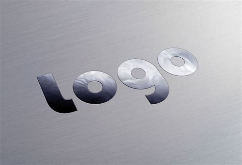 45+ Free Realistic Metal Logo PSD Design Mockups Free Creatives