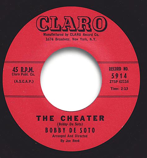 45 Friday: Bobby DeSoto – The Cheater Western New York Music