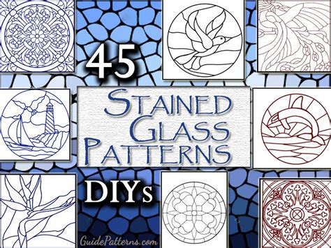 45 Simple Stained Glass Patterns Guide Patterns