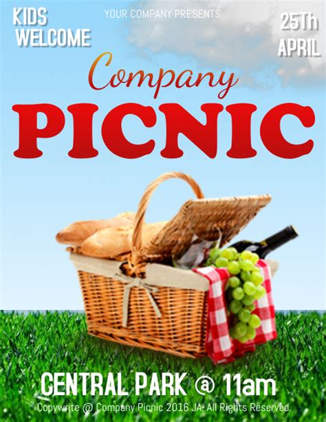 45 awesome picnic flyer templates free download Free flyer templates