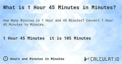 45 Min To Hours